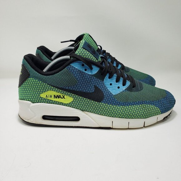 Nike Air Max 2013 Sneakers Blue/Green Mesh Low-Top Athletic Shoes Mens 10.5 main image 5